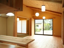 キッチンから外を見る